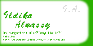 ildiko almassy business card